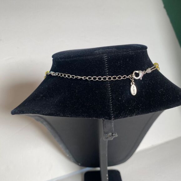 Pilgrim Danish Design Yellow Enamel Flower 2-Strand Necklace - Picture 4 of 8